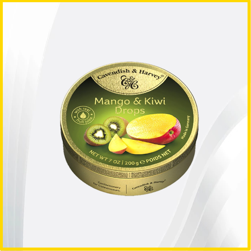 CAVENDISH & HARVEY Mango & Kiwi Drops 200g